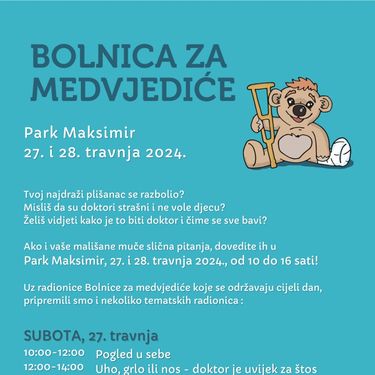 Program Bolnice za medvjediće u Maksimiru