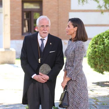 Luis Mateo Díez u društvu kraljice Letizije