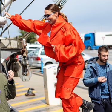 Franka Batelić u kompletu iz kolekcije Krie Design x Provir