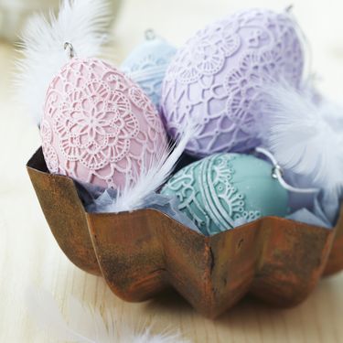 Pisanice ukrašene čipkom - 8