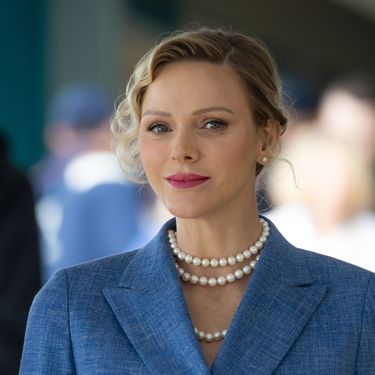 Princeza Charlene u plavom odijelu na teniskom turniru iz Masters 1000 serije u Monte Carlu - 6