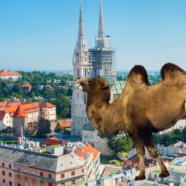 Zagreb iz zraka i deva