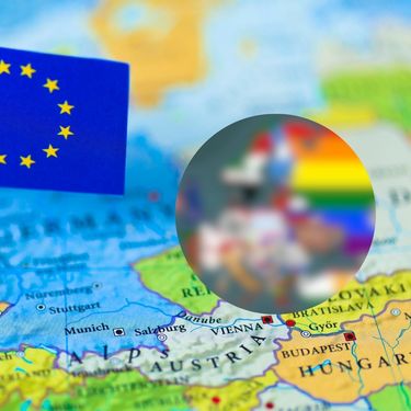 Karta Europe s bizarnom mapom sa stereotipima