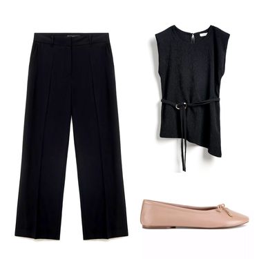 Klasične hlače u kombinaciji složenoj metodom 3-3-3