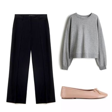 Klasične hlače u kombinaciji složenoj metodom 3-3-3