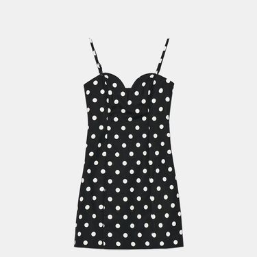 Strukirana haljina na točkice (Mohito), 12,99 eura