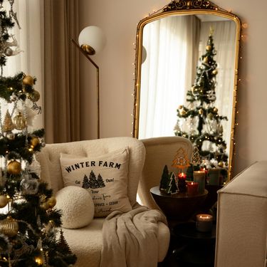 Lampicama se može ukrasiti i ogledalo