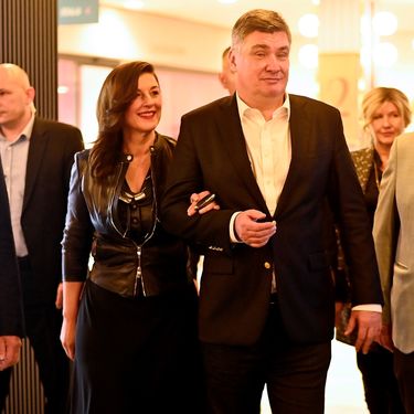 Sanja Musić Milanović i Zoran Milanović na premijeri filma Slatka Simona