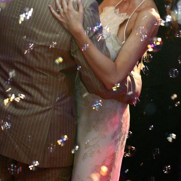 Hrvoje i Branka Krstulović na svom svadbenom slavlju 2005.