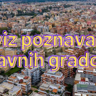 Slika urbanog područja uz naslov kviza