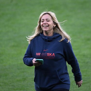 Iva Olivari na treningu nogometne reprezentacije