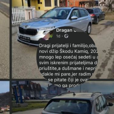 Objava na Facebooku u kojoj se muškarac pravi važan