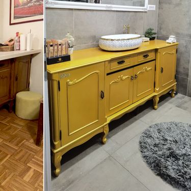 Par iz Osijeka preuredio je staru, drvenu komodu i stavio je u kupaonicu - 4