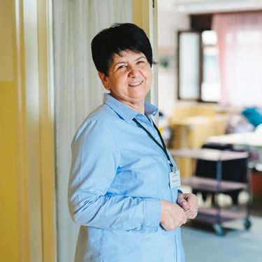 Terezija Jukić radi kao recepcionar na porti u Domu umirovljenika Sveta Ana u Zagrebu - 7