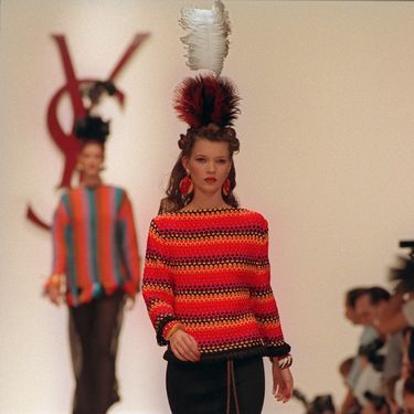 Kate Moss 1993. na reviji modne kuće Saint Laurent