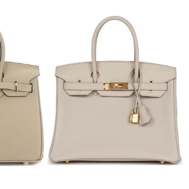 Na lijevoj strani nalazi se Wirkinica, a desno možete vidjeti originalnu torbu Birkin