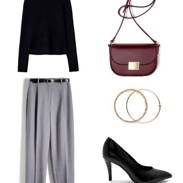 Klasične hlače, dolčevita, salonke i dodaci u kombinaciji sa sniženja