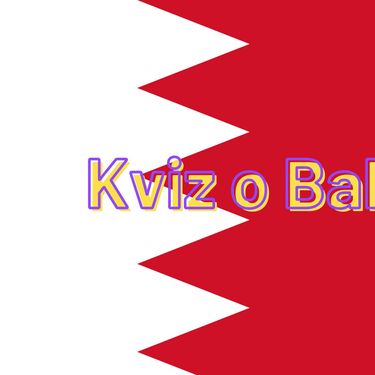 Zastava države Bahrein i natpiz kviza