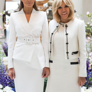 Melania Trump 2018. s Brigitte Macron
