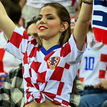 Hrvatska navijačica na utakmici