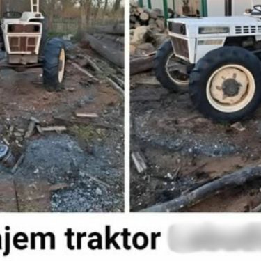 Oglas za prodaju traktora sa smiješnom pogreškom