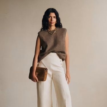 Bijele hlače širokih nogavica (Sezane), 130 eura