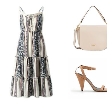 Haljina C&A (73 kn), štikle Reserved (99,90 kn), torba Carpisa (114 kn)