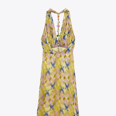 Haljina s uzorkom i kamenčićima iz Zare