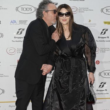 Monica Bellucci i Tim Burton na dodjeli nagrada Globo d'oro u Rimu - 1