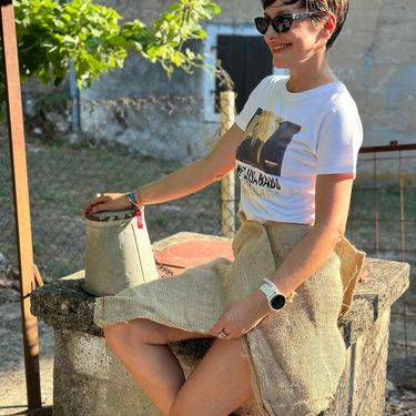 Irena Pecotić u suknji od jutene vreće - 4