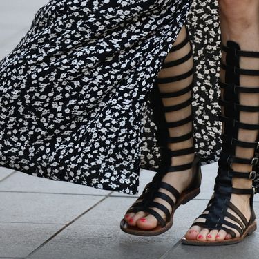 Zagrebačka street stylerica u visokim gladijatoricama - 1