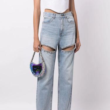 Franka Batelić nosi traperice brenda Area ukrašene kristalima - 1