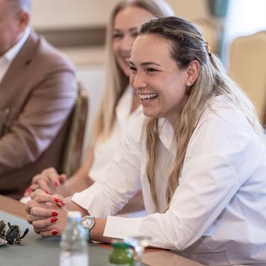 Donna Vekić na svečanom primanju u prostorijama Osječko-baranjske županije