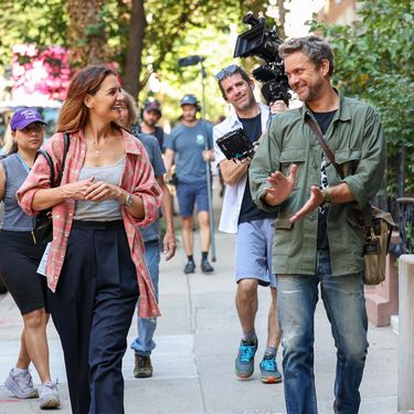 Katie Holmes i Joshua Jackson na snimanju novog filma 'Happy Hours' u New Yorku - 1