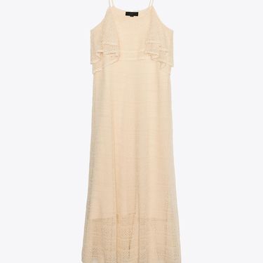 Pletena haljina s volanima i ažurom iz Zare