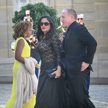 Salma Hayek Pinault i François-Henri Pinault na primanju kod francuskog predsjednika - 8