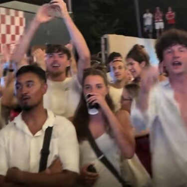 Gledanje utakmice u Splitu