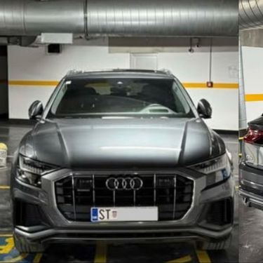 Nepropisno parkirani automobil marke Audi u Splitu