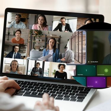 Internetski sastanak i djevojka s maskom na licu