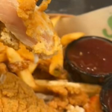 Sirova pohana piletina na tanjuru