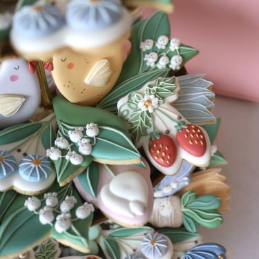 Ručno oslikani uskrsni keksi Suzane Božić, Blue Monet - 5