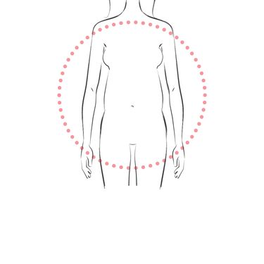 Ovalan oblik tijela ili jabuka