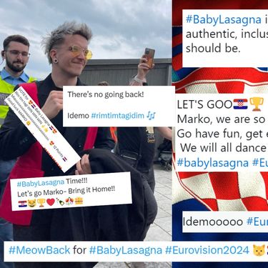 Baby Lasagna na Eurosongu 2024 i poruke podrške