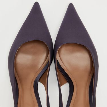 Satenske slingback salonke brenda Zara