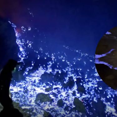 Snimka unutar vulkana Kawah Ijen u Indoneziji