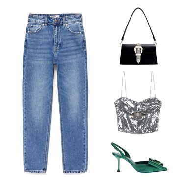 Traperice u kombinaciji sa šljokičastim topom