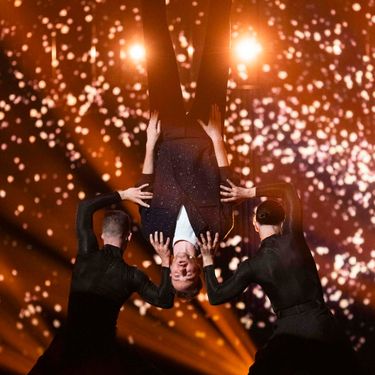 Slovenski predstavnik Klemen na pozornici Eurosonga 2025.