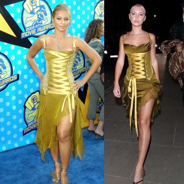 Beyonce u Versaceovoj haljini 2003. i Iris Law 2022.