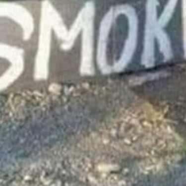Natpis smokve na štandu za lubenice