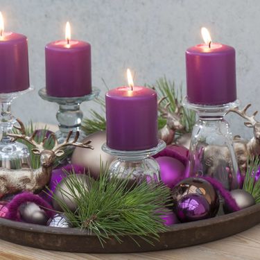 Adventski vijenac s čašama - 2